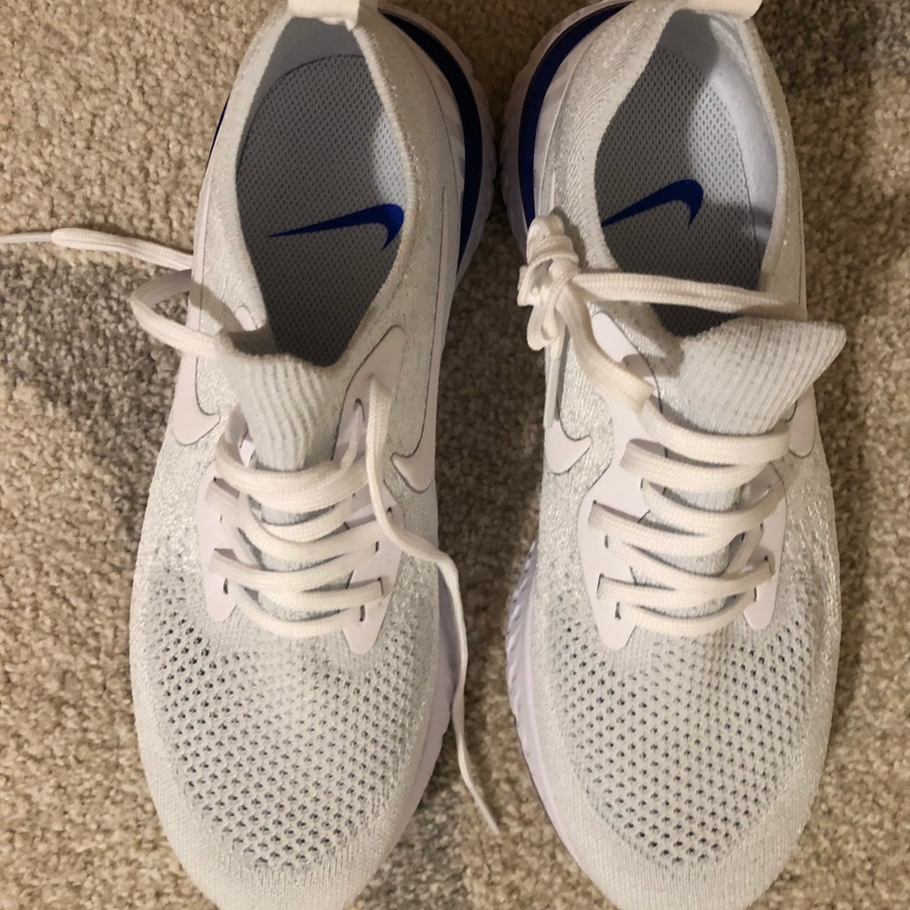 Brand New Nike Flyknit Epic React White Sneakers
